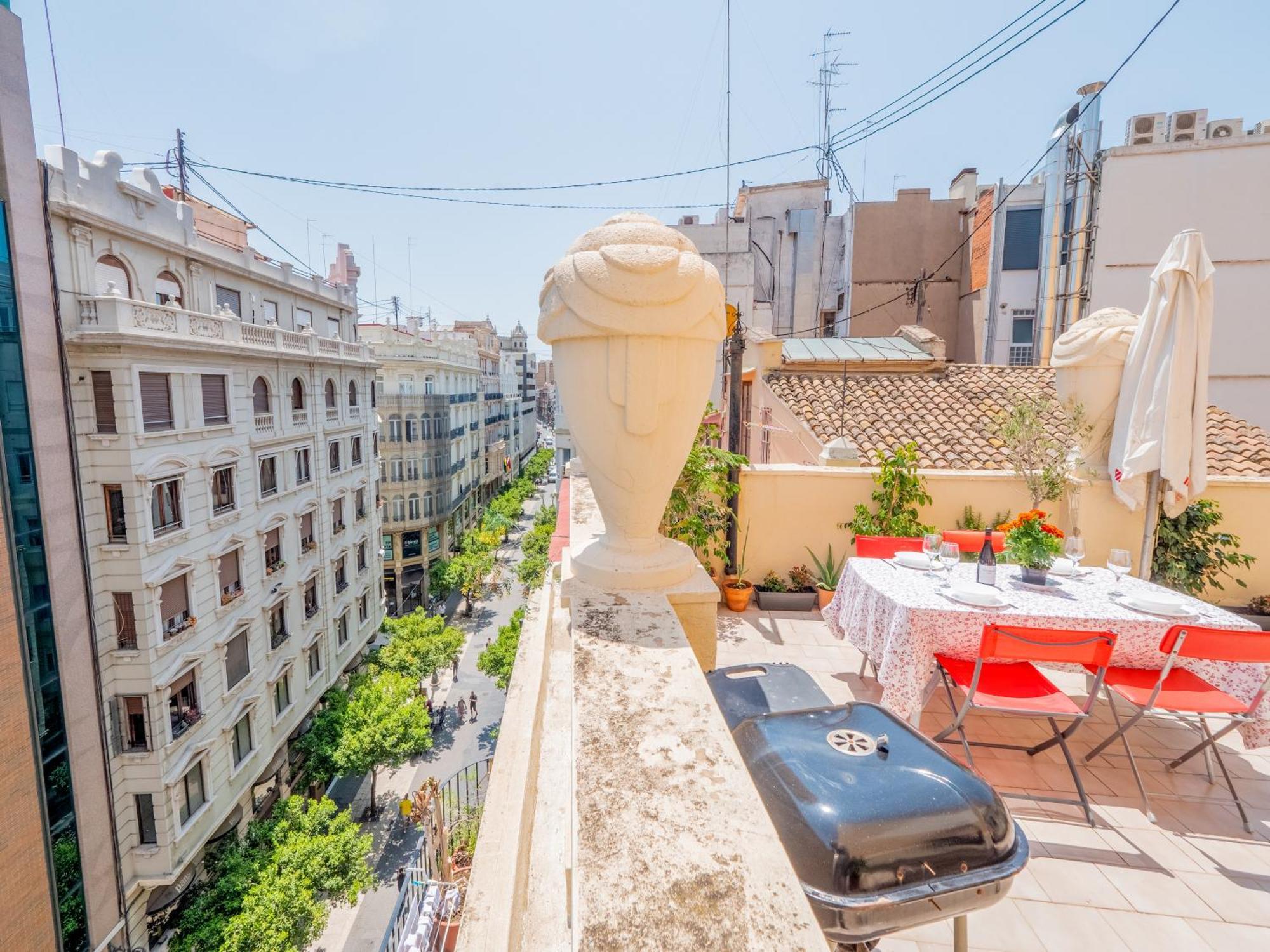 Atico De Lujo Plaza Ayuntamiento Apartman Valencia Kültér fotó